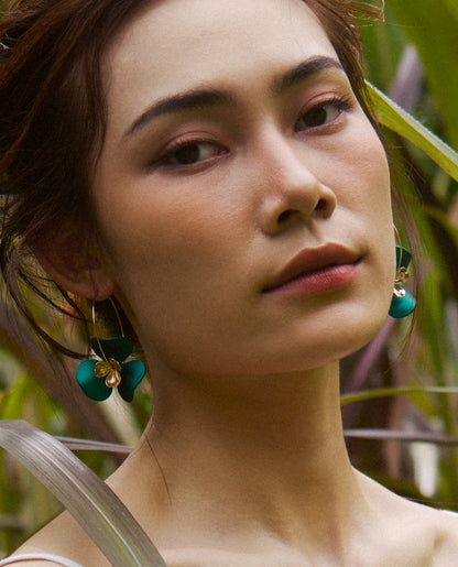 Bông Tai Tròn Hoa ACC223