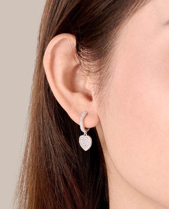 Bông Tai Bạc Tim ACC321 - Hity