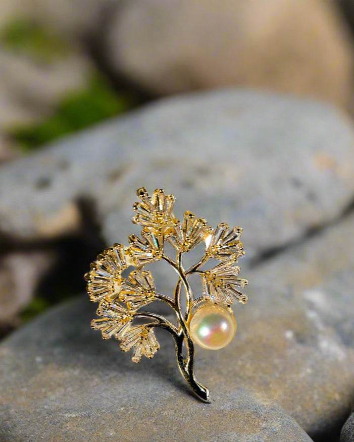 Cài Áo Ngọc Trai Baroque Cây Đời - Hity