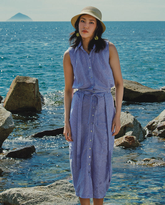 Váy Midi Ôm Linen Tuyền SKI050