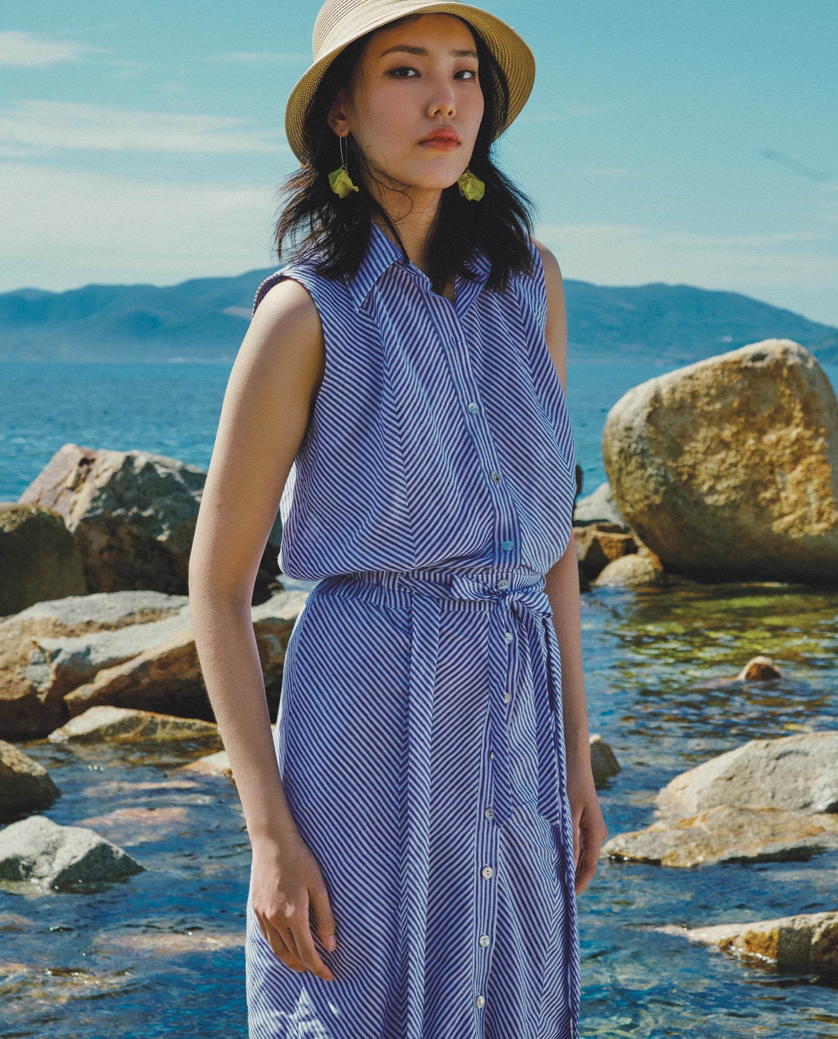 Váy Midi Ôm Linen Tuyền SKI050 - Hity