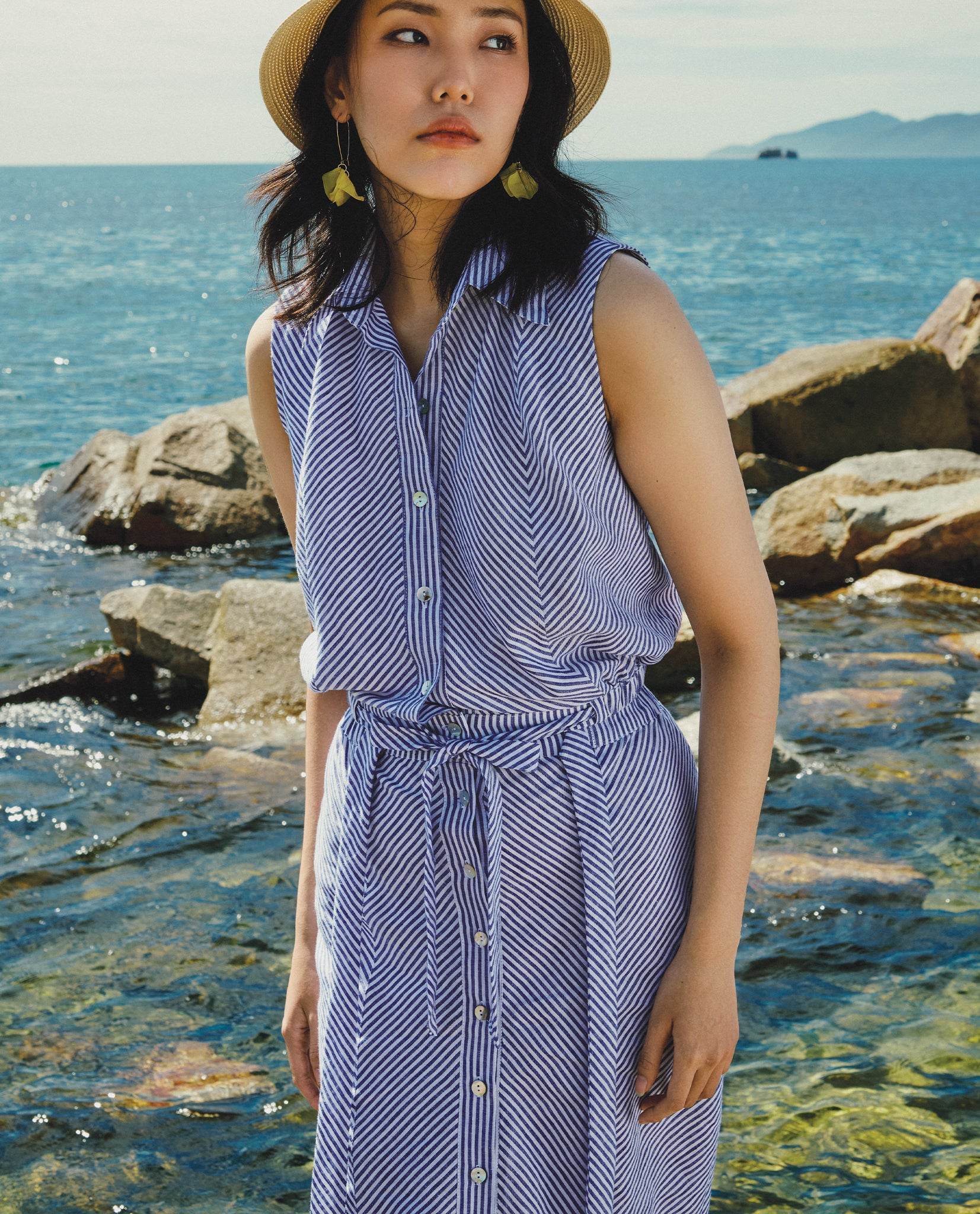 Váy Midi Ôm Linen Tuyền SKI050 - Hity