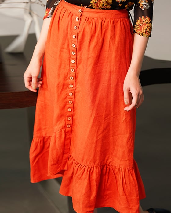 Váy Midi Linen Amsterdam SKI034