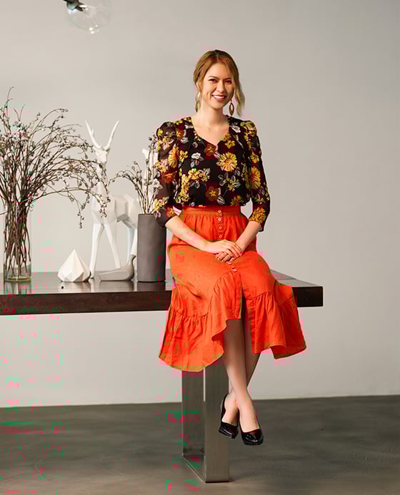 Váy Midi Linen Amsterdam SKI034