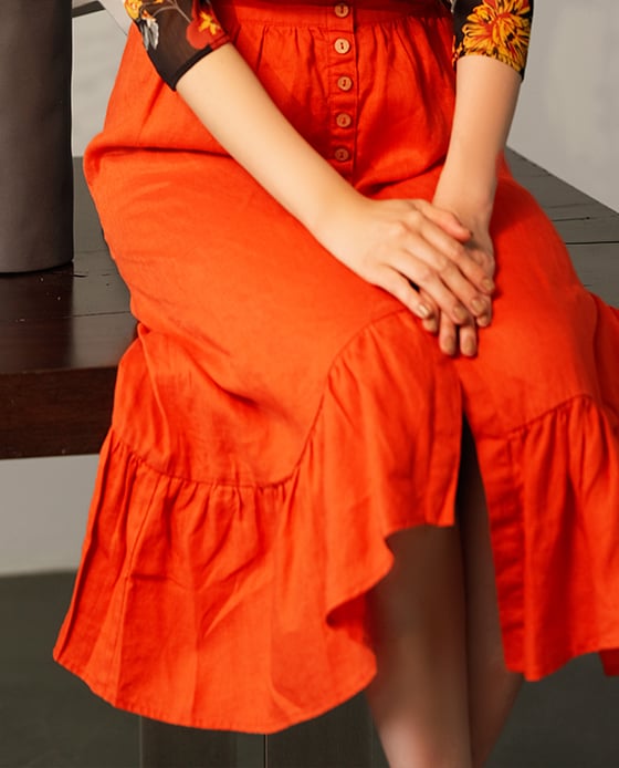 Váy Midi Linen Amsterdam SKI034