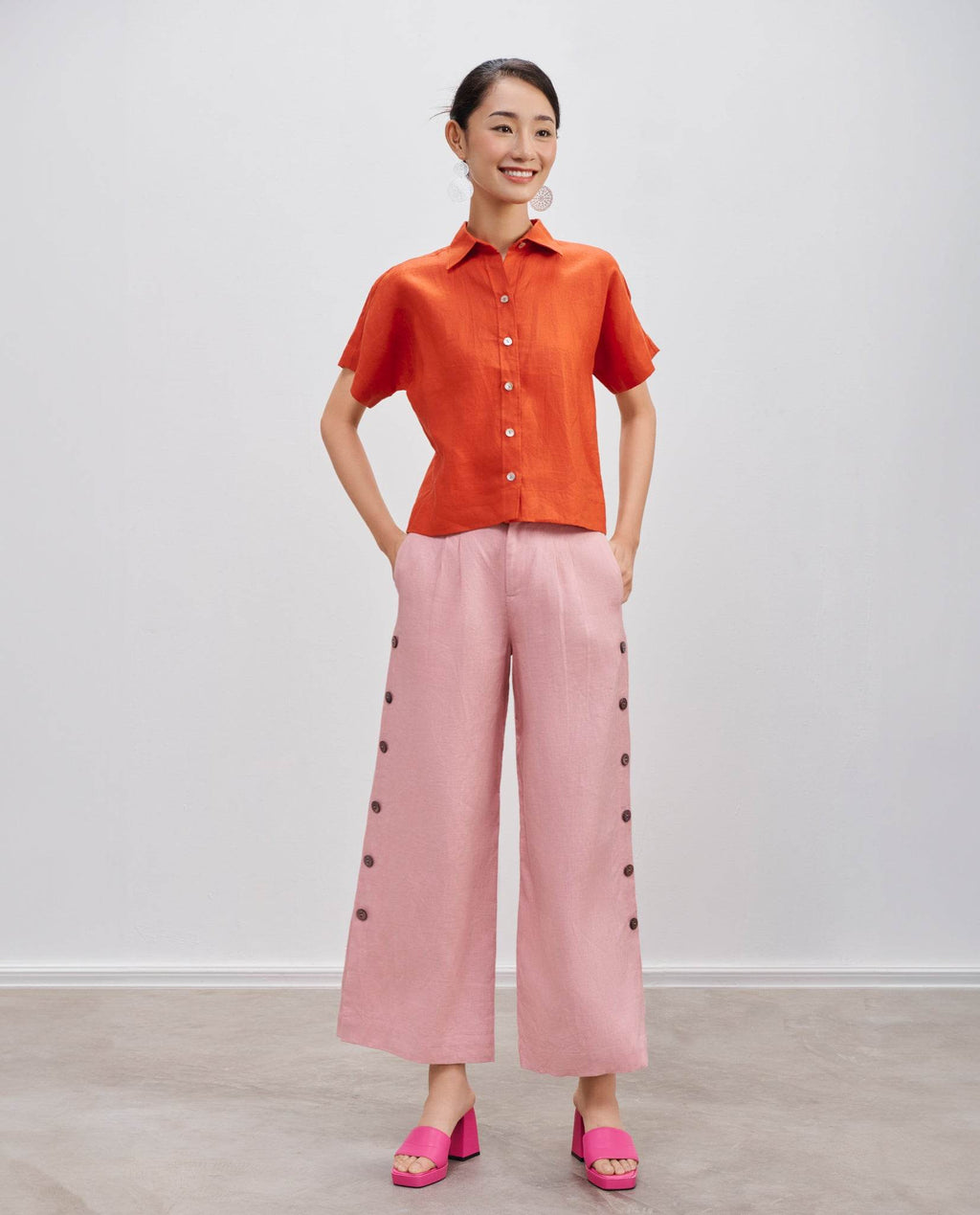 Áo Sơ Mi Linen Thổ TOP204 - Hity