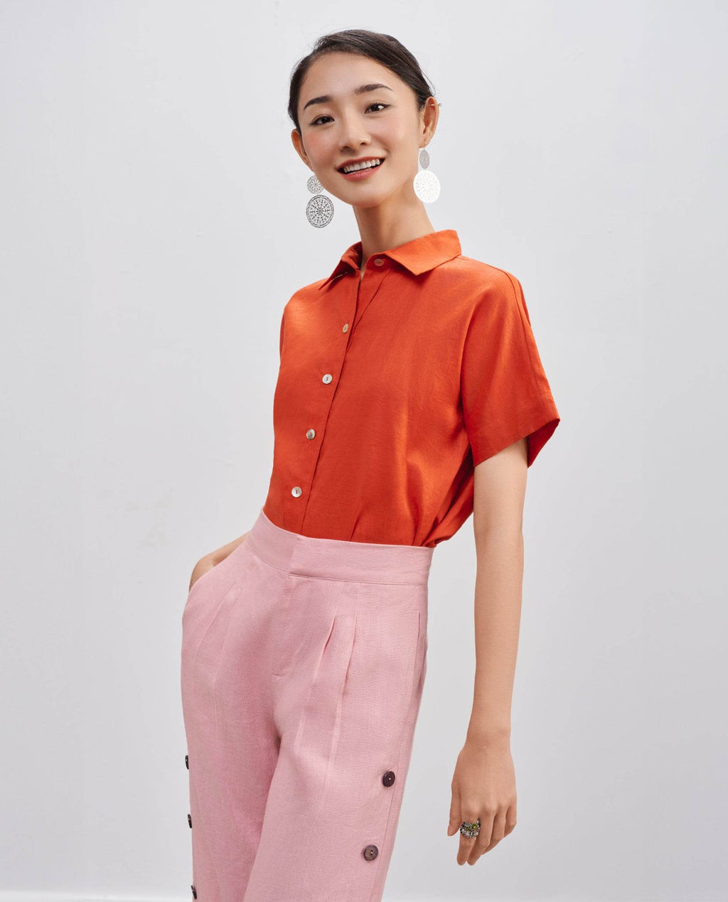 Áo Sơ Mi Linen Thổ TOP204 - Hity