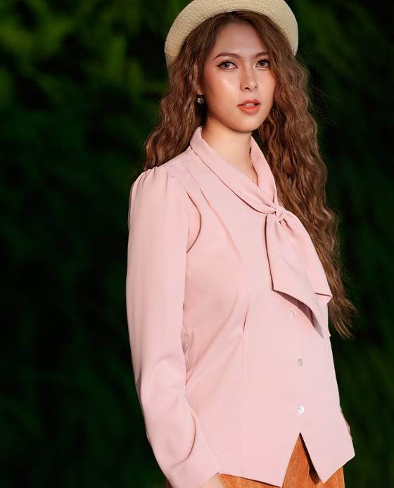 Áo Cổ Nơ Melody TOP151 - Hity