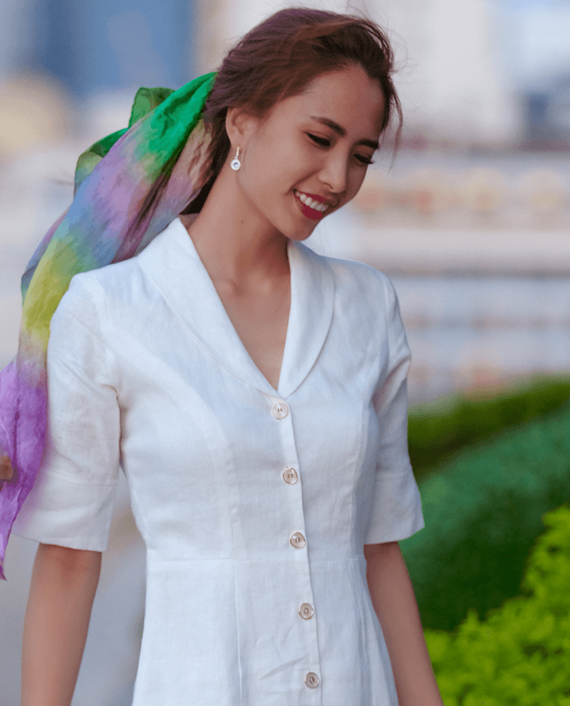 Đầm Vintage Linen An Nam DRE143 - Hity