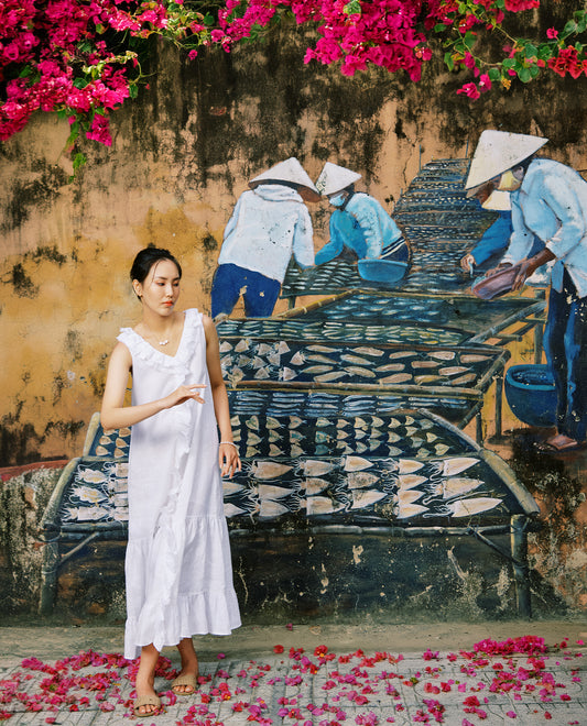 Đầm Maxi Linen Lân Sa DRE209