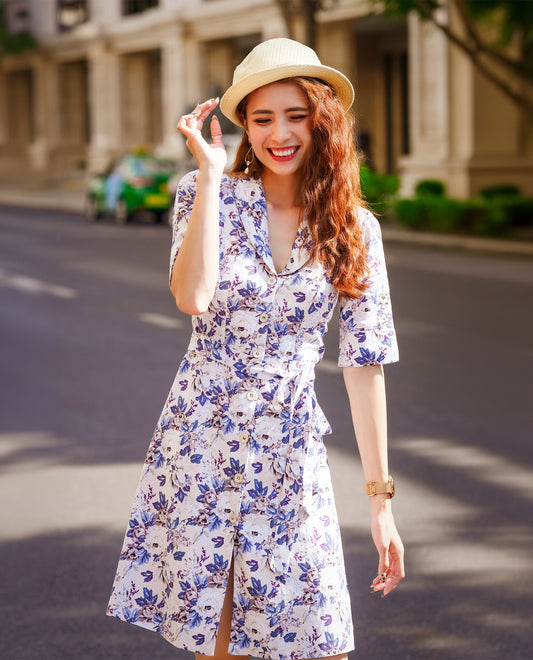 Đầm Chữ A Linen Nikita DRE143
