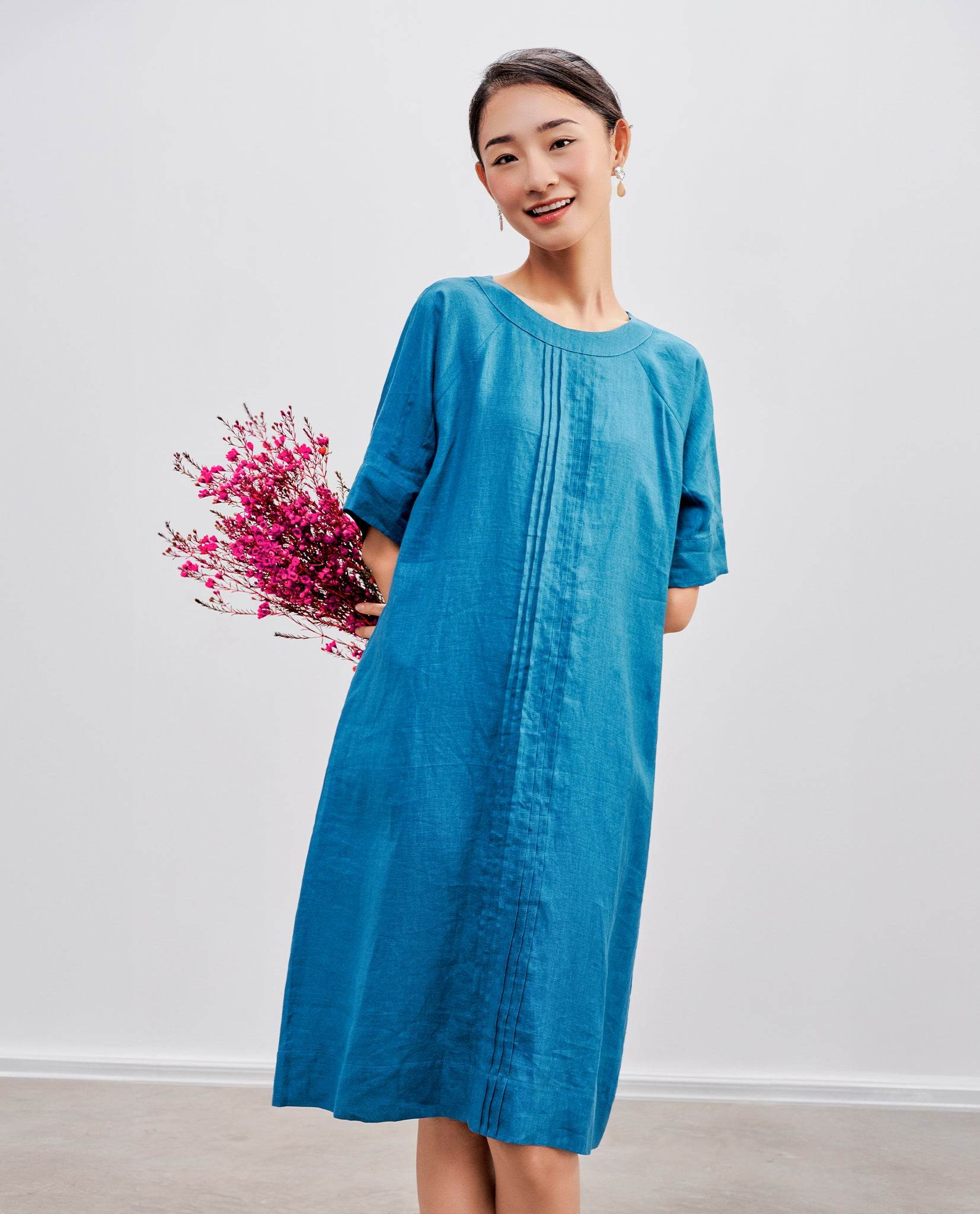 Đầm Suông Linen Khuê DRE185 - Hity