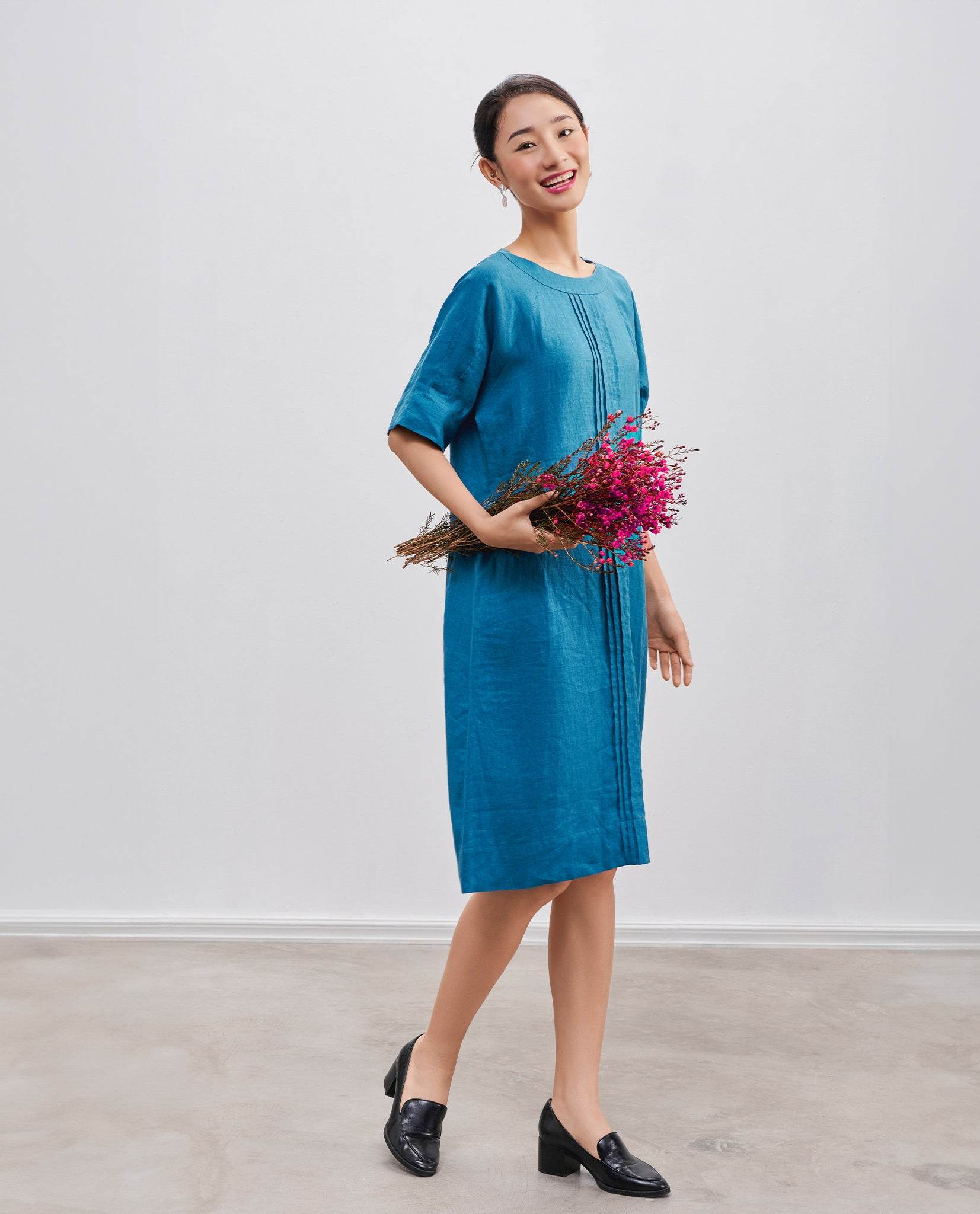 Đầm Suông Linen Khuê DRE185 - Hity