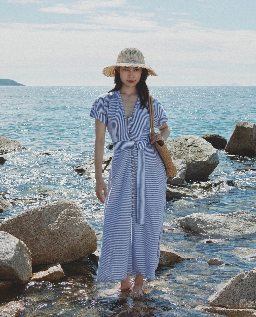 Đầm Maxi Linen Tuyền DRE173 - Hity