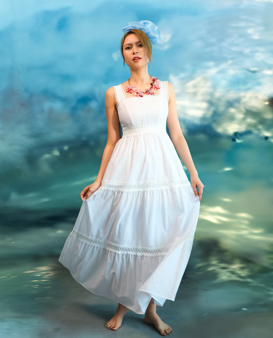 Đầm Maxi Cotton Thơ DRE092