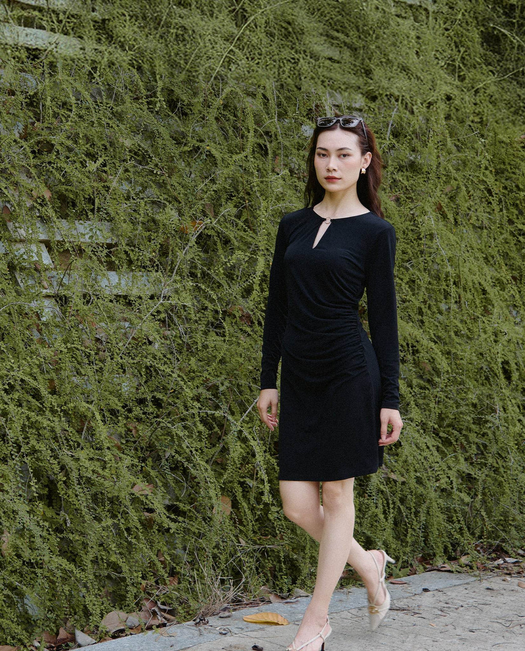 Đầm Ôm Đắp Vạt Miên DRE189 - Hity