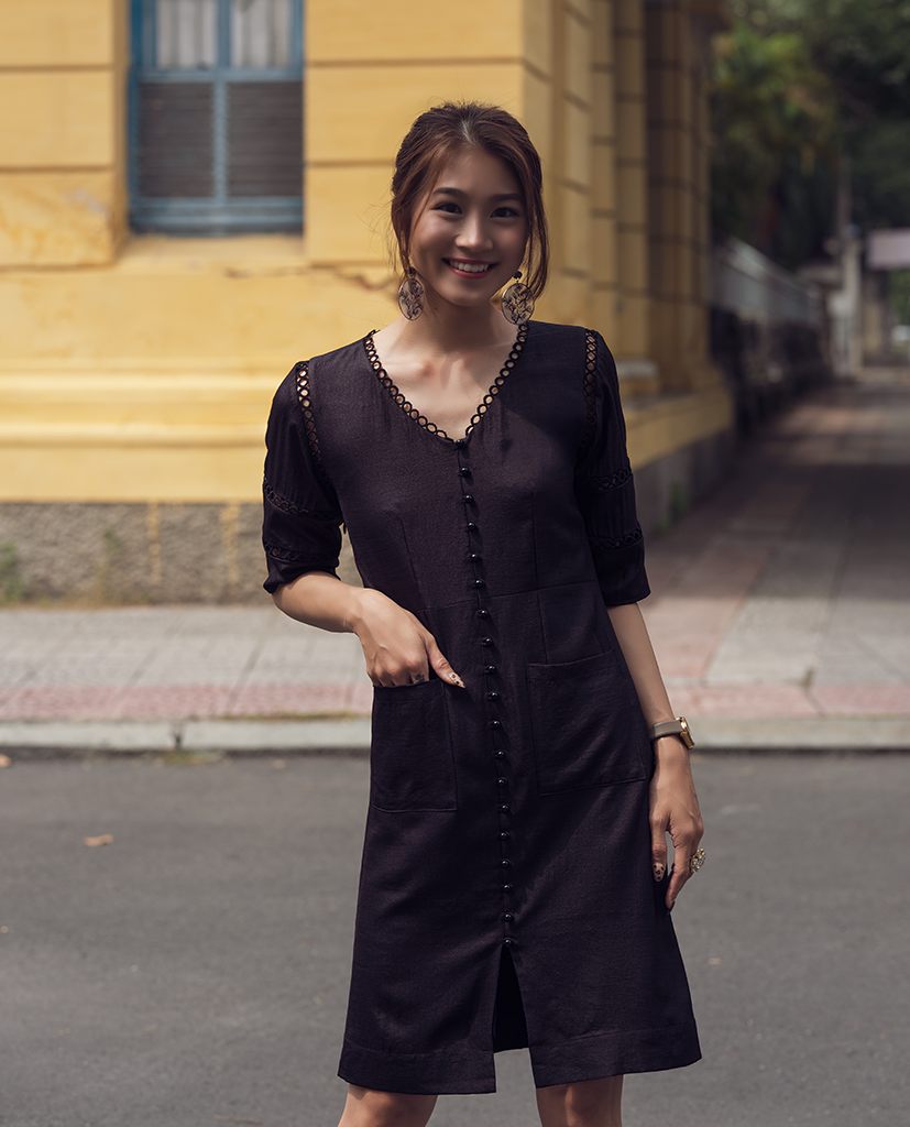 Đầm Suông Linen Tịch Luyến DRE137