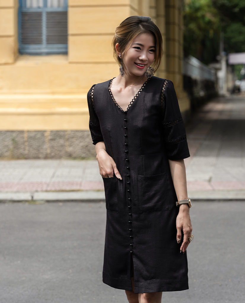 Đầm Suông Linen Tịch Luyến DRE137
