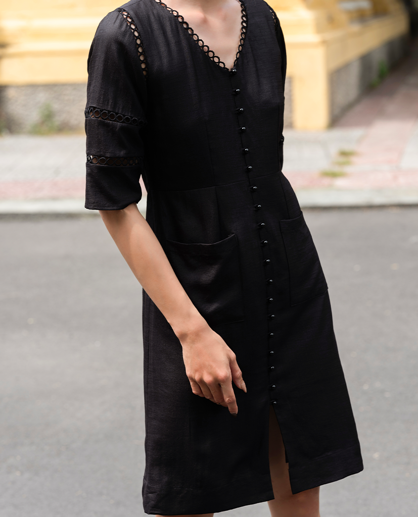 Đầm Suông Linen Tịch Luyến DRE137