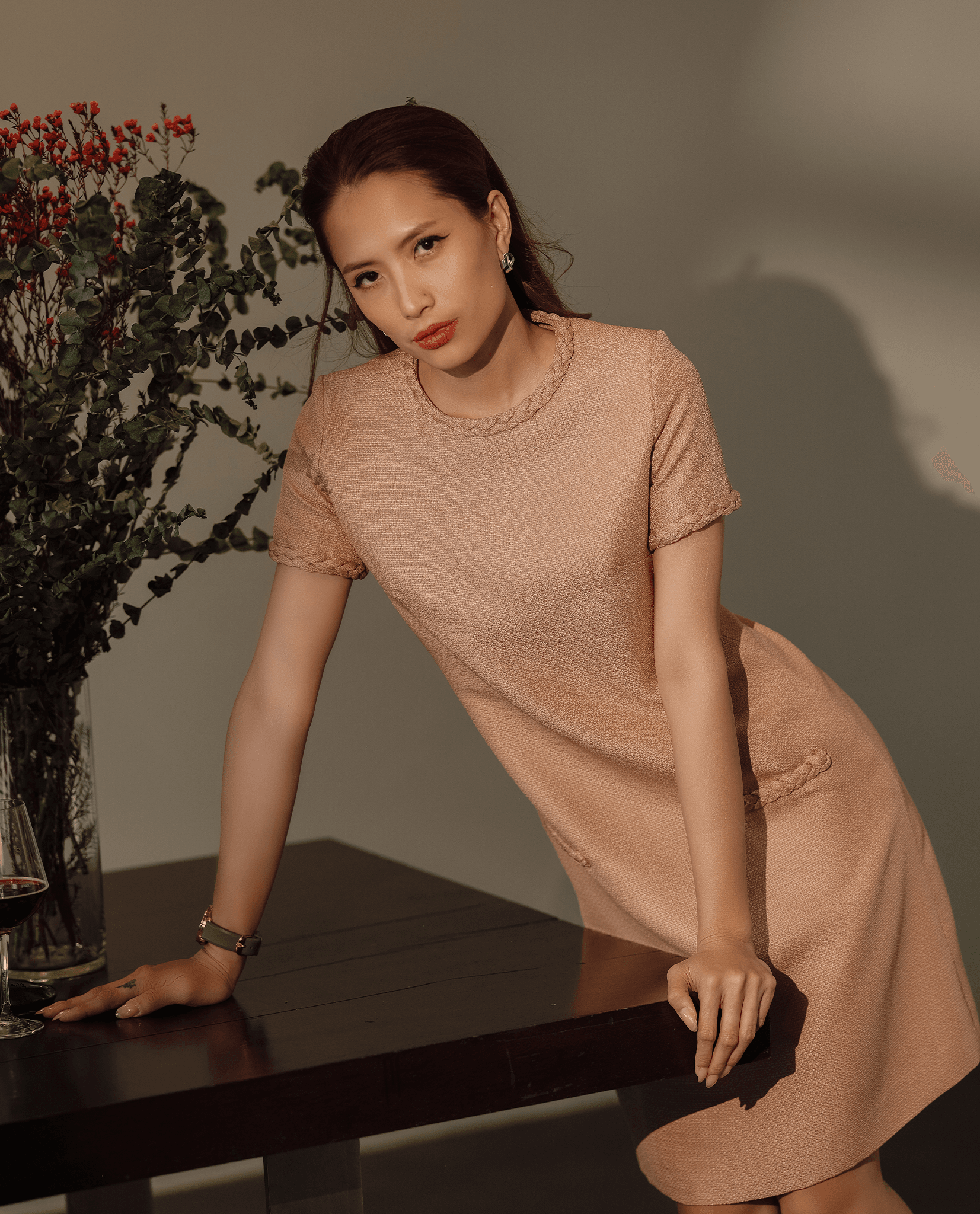 Đầm Suông Tweed Bình An DRE172 - Hity