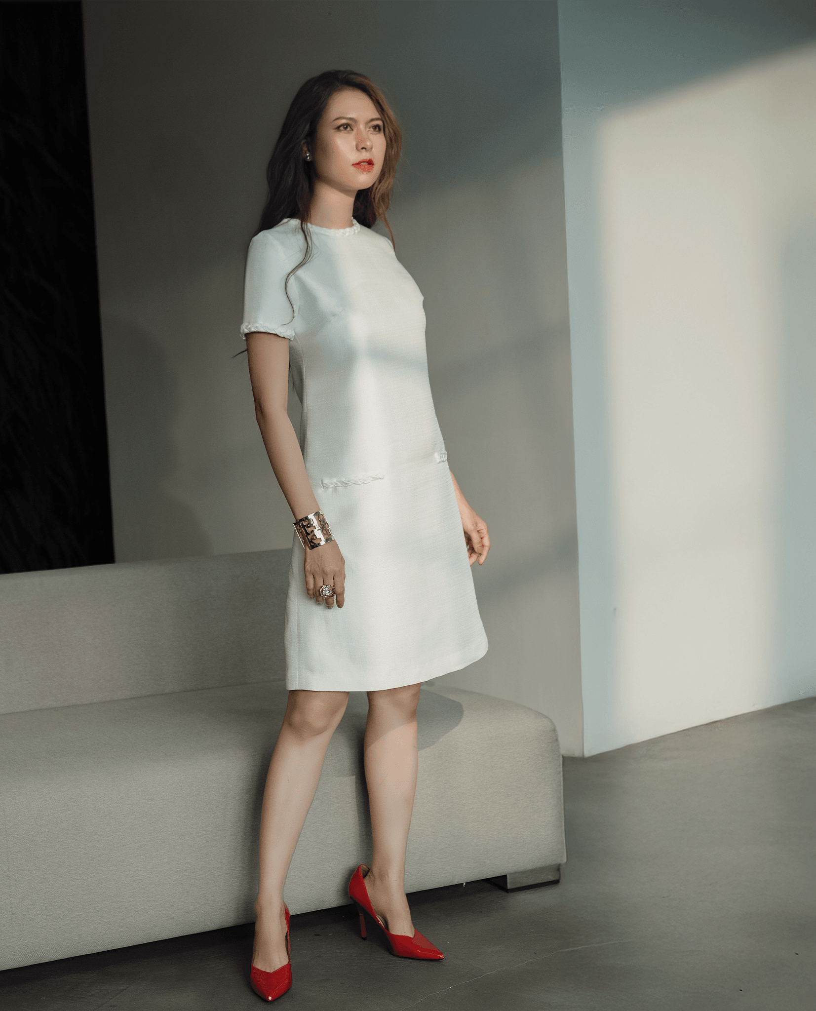 Đầm Suông Tweed Sicily DRE172 - Hity