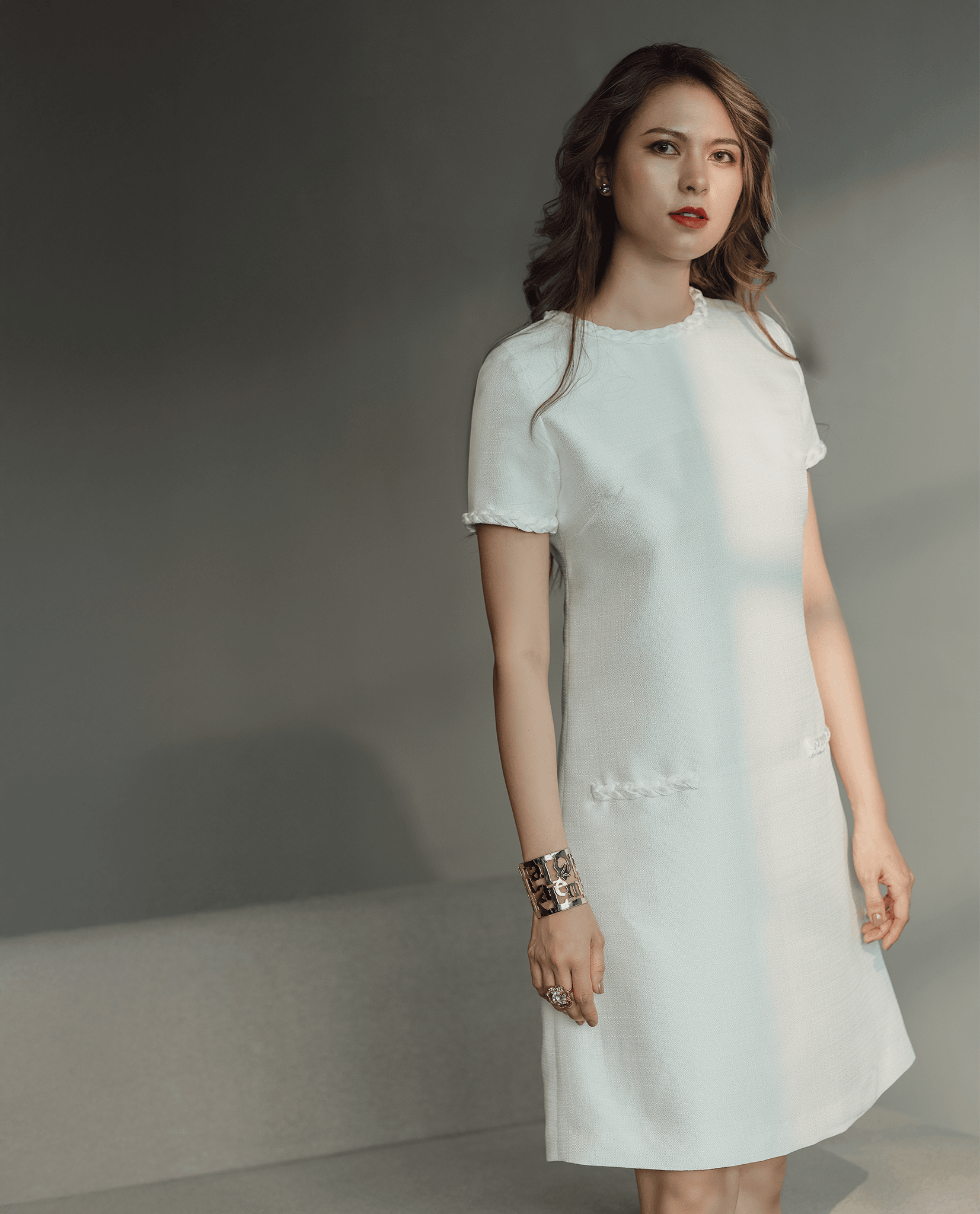 Đầm Suông Tweed Sicily DRE172 - Hity