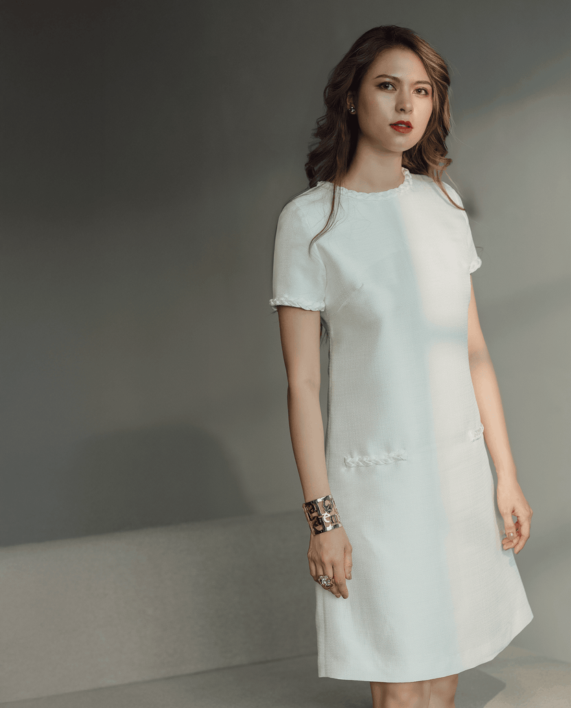 Đầm Suông Tweed Sicily DRE172 - Hity