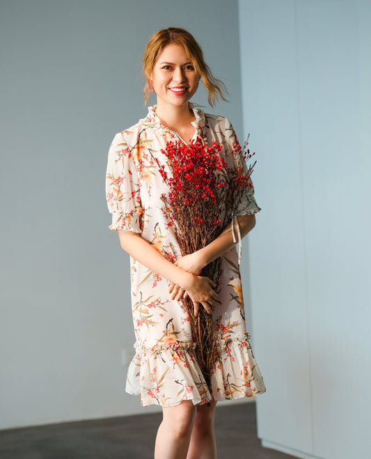 Đầm suông voan babydoll đầm suông chữ A trẻ trung thời trang thiết kế Hity