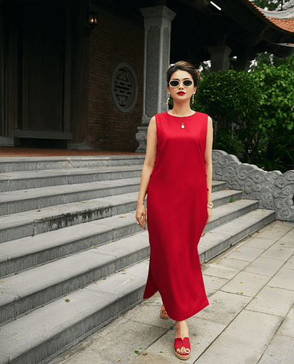 Đầm Xẻ Tweed Lộc DRE223 - Hity