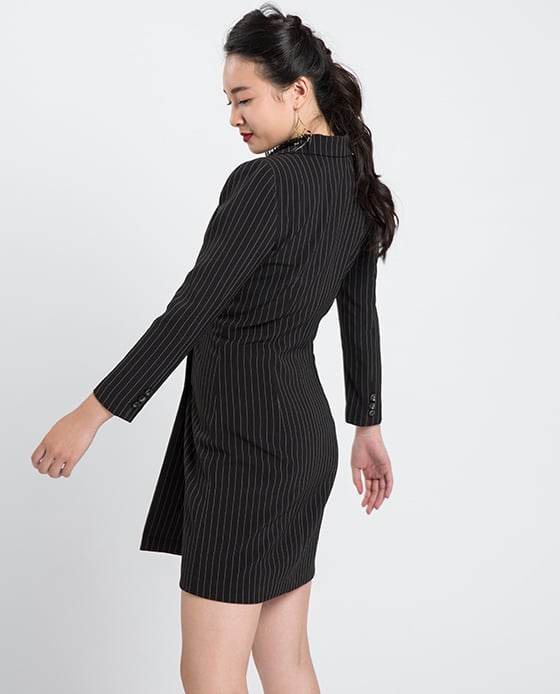 Đầm Blazer Sọc Ô DRE080 - Hity