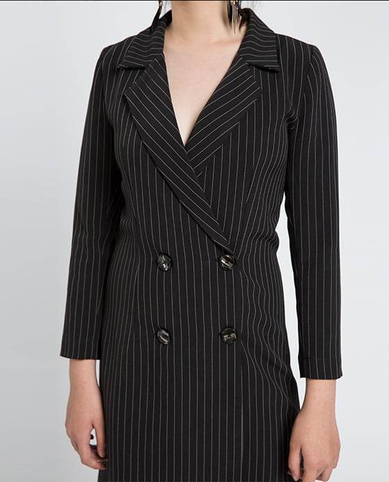 Đầm Blazer Sọc Ô DRE080 - Hity