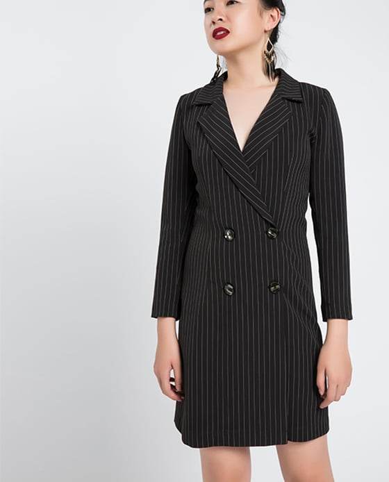 Đầm Blazer Sọc Ô DRE080 - Hity