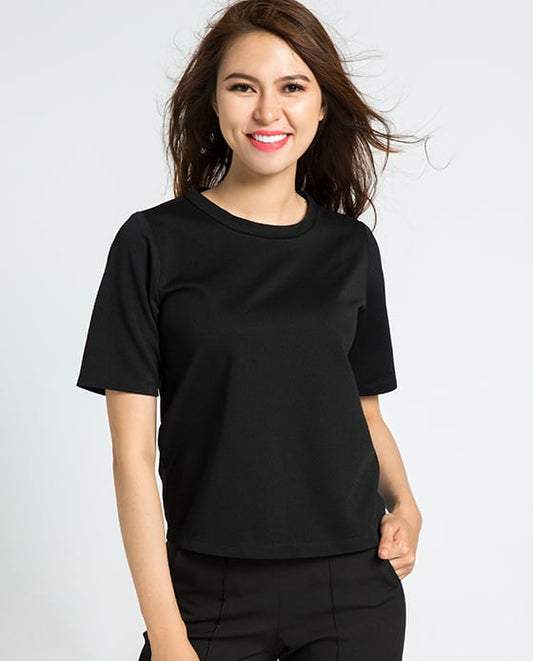 Áo Tshirt Phối Voan Noir TOP071