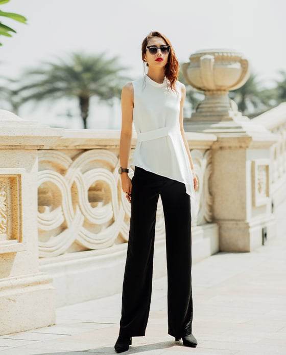 Áo Lệch Tà Peplum Nguyệt TOP118 - Hity