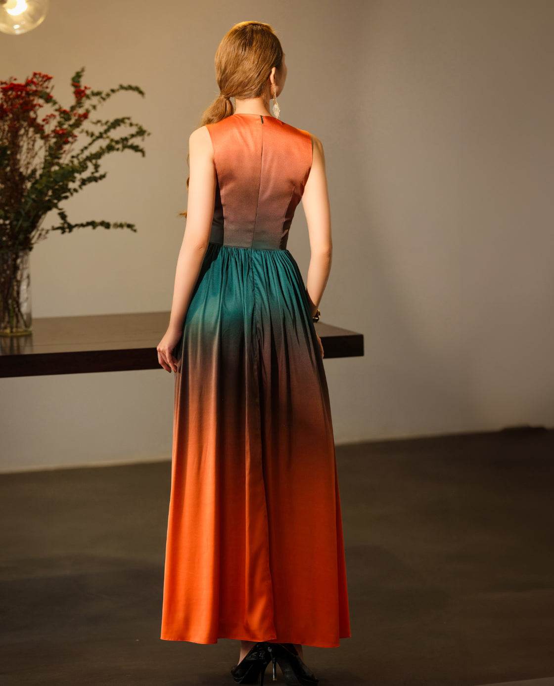 Đầm Maxi Ombre Hoàng Hôn DRE165 - Hity