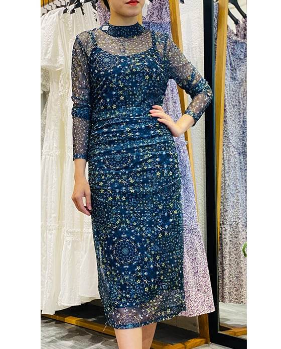 Đầm Ôm Nhún DRE167 Metallic - Hity