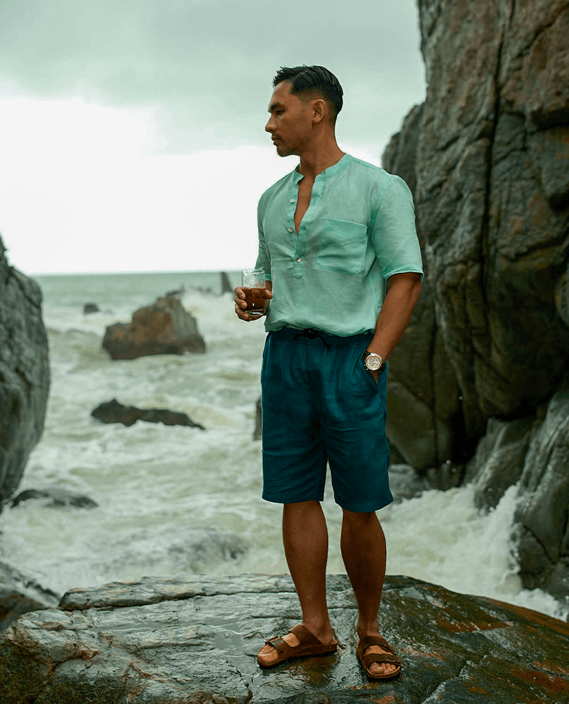 Quần Shorts Linen Hải Nham PANM04 - Hity