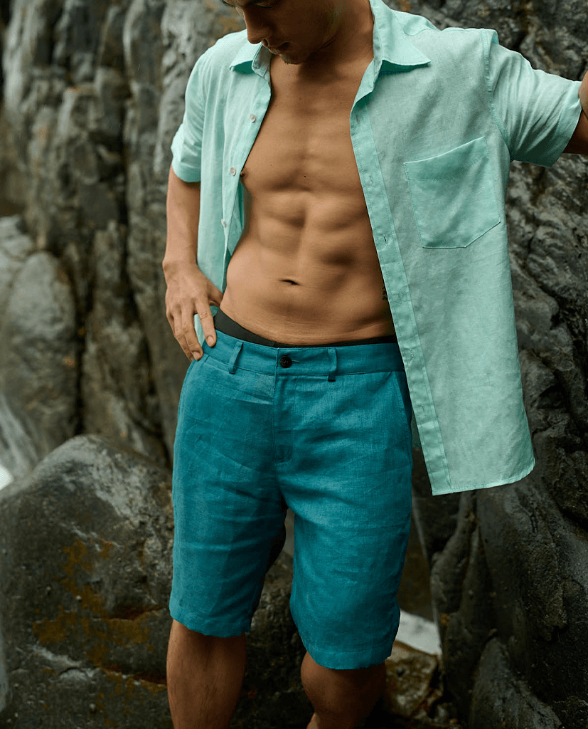 Quần Shorts Linen Hải Nham PANM04 - Hity