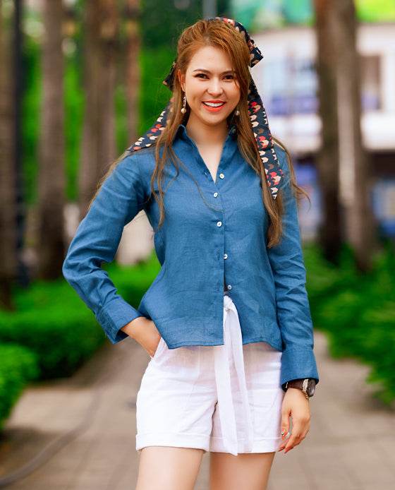Áo Sơ Mi Linen Baptisia TOP171 - Hity