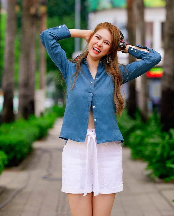 Áo Sơ Mi Linen Baptisia TOP171 - Hity