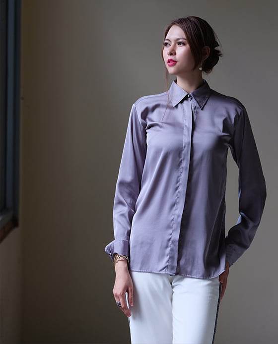 Áo Sơ Mi Lụa Zanzibar TOP128 - Hity