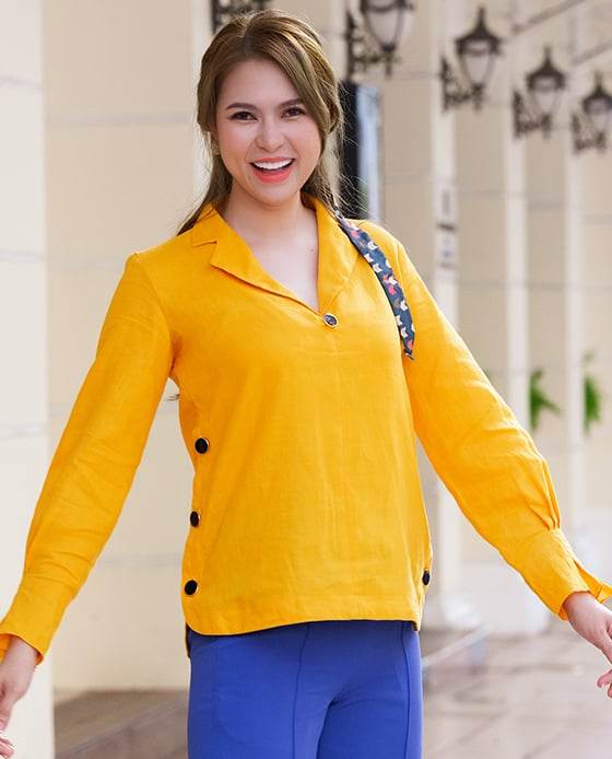 Áo Cổ Ve Linen Susan TOP148 - Hity