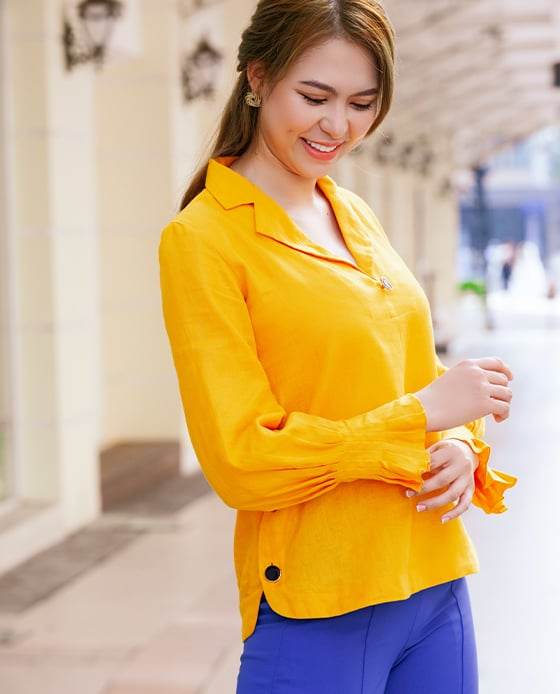 Áo Cổ Ve Linen Susan TOP148 - Hity
