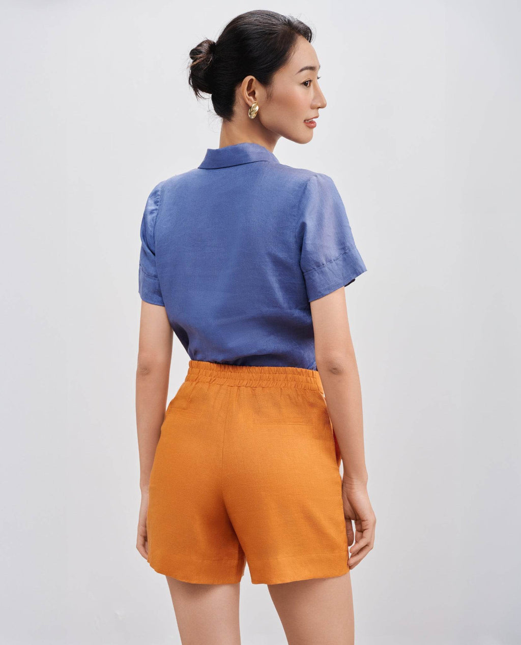 Áo Sơ Mi Croptop Linen Thạch TOP195 - Hity
