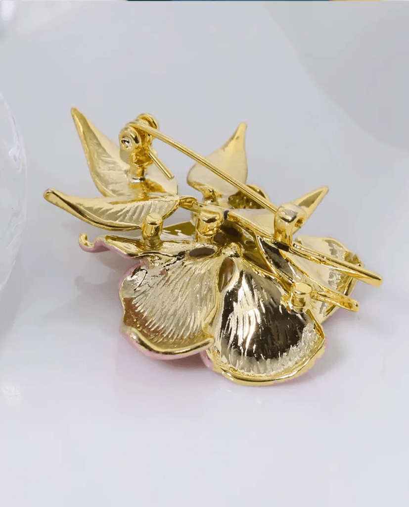 Cài Áo Ngọc Trai Baroque Hồng Hoa - Hity