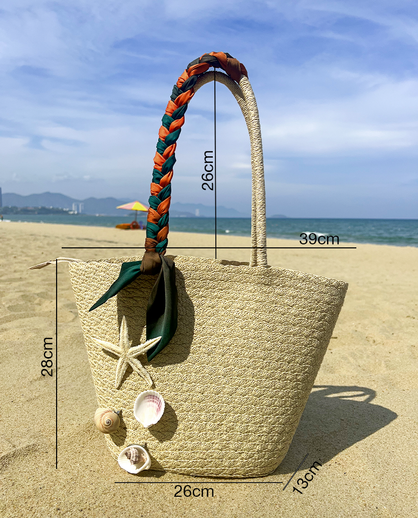 Giỏ Cói Hình Thang ACC008