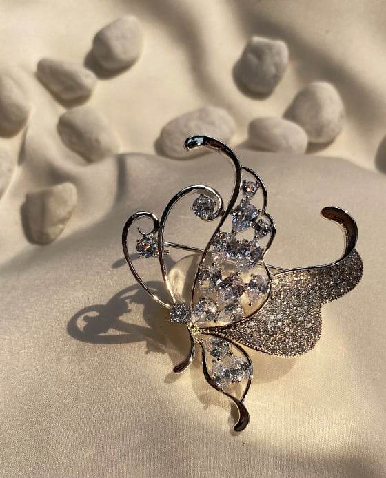 Cài Áo Bướm Bạc Helicopis ACC146.22 - Hity