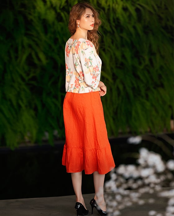 Váy Midi Linen Amsterdam SKI034