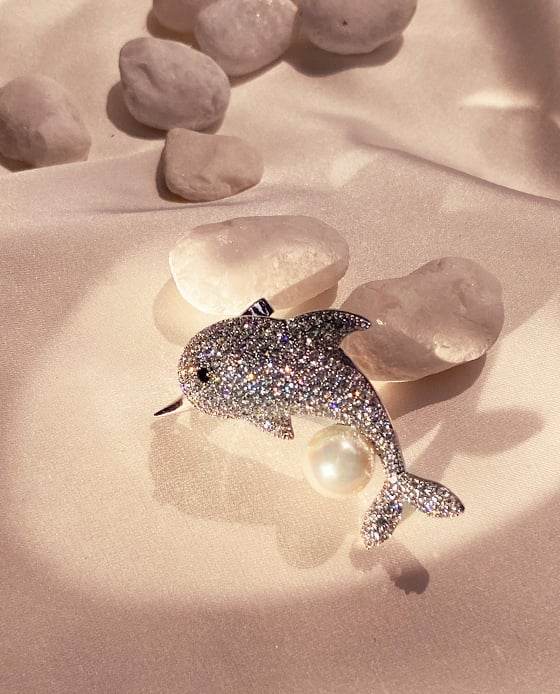 Cài Áo Dolphin Bạc ACC146.62 - Hity