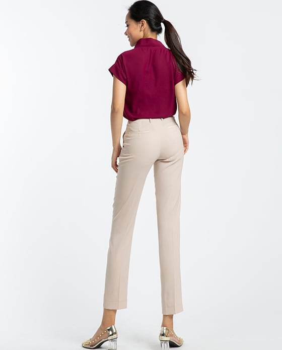 Quần Tây Ống Đứng Kem PAN042 - Hity